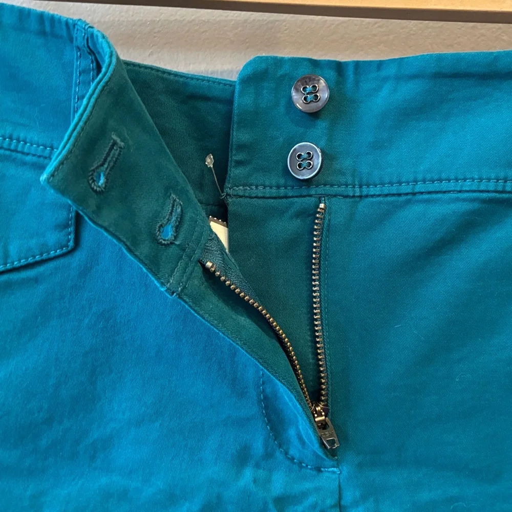 New York & Company East Village Teal Shorts, 14 - Picture 3 of 6